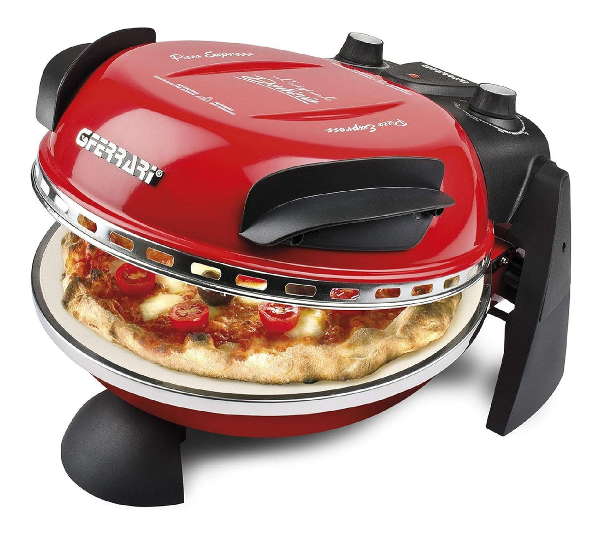 G3 Ferrari Pizza Aussern Vergnuegen Rot 33.5 x 20 x 35 Ofen Pizza 1200 W