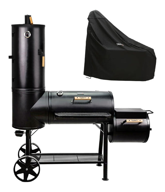 Chief XXL Smoker 130kg Set Abdeckhaube Holzkohle-Grill Raeucherofen