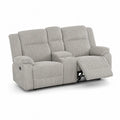 Dreifach verstellbares Sofa aus Cordstoff Grau 220x100x105