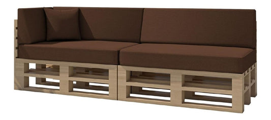 Chilly pilley Palettenkissen Gartenkissen Wasserdicht Palettenauflage Palettenpolster Indoor Outdoor Waschbar Abnehmbar Sitzkissen Rueckenkissen (6er