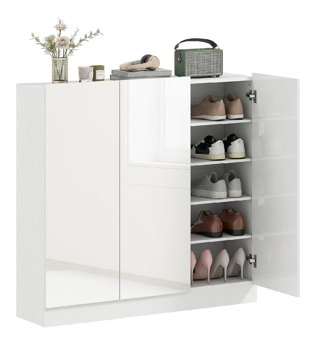 Barhocker 2er Set Schwarz Barstuhl hoehenverstellbar aus PU-Leder 360Drehstuhl Kuechenstuhl mit Rueckenlehne und Fussstuetze fuer Kueche