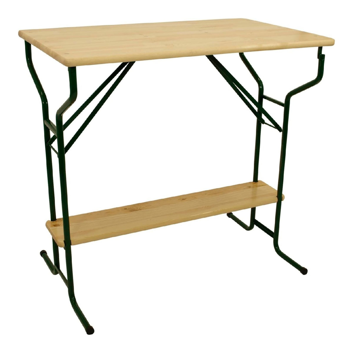 Stehtisch Bartisch Bamberg Grun dunkelgruen 70 x 113 cm Gestell Stahlrohr Tischplatte Kiefernholz beschichtet