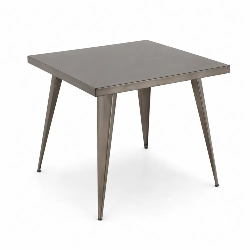 Metalltisch quadratisch Grau 90x90x75