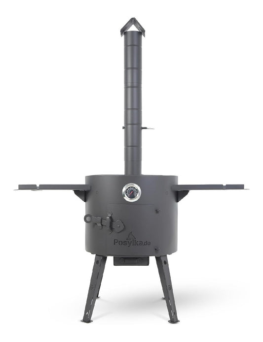 Barbecook Premium Buddy Outdoor grilltisch mit stauraum und integrierter Flaschenoeffner fuer Gasgrill 84 x 46 x 90 cm
