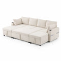 Ecksofa mit Stauraum und verstellbaren Kissen aus Mikrofaser