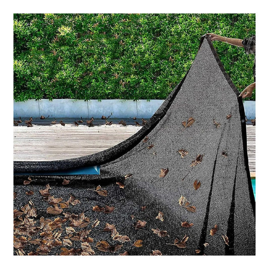 Strapazierfaehige 8 x 10 m feinmaschige Pool-Laubkescherabdeckung fuer rechteckige Pools gewebtes Polyethylen