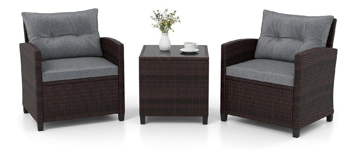 Gartenmoebel Set rattan Balkonmoebel Kleiner Balkon Balkon Moebel fuer 2 Personen
